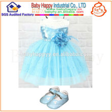 Venta al por mayor de China de alta calidad bebé niña vestido de fiesta niños frocks diseños